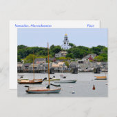 Nantucket Massachusetts, Cape Cod Post Card Briefkaart (Voorkant / Achterkant)