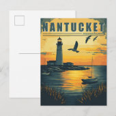  Nantucket, Massachusetts - Island Charm Briefkaart (Voorkant / Achterkant)