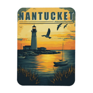  Nantucket, Massachusetts - Island Charm Magneet