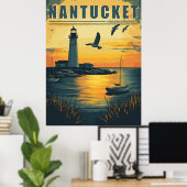  Nantucket, Massachusetts - Island Charm Poster (Thuiskantoor)