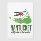 Nantucket Massachusetts Kaart (Voorkant)