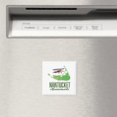 Nantucket Massachusetts Kaart Magneet (Insitu (Vaatwasser))