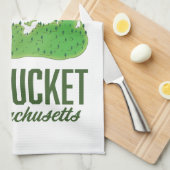 Nantucket Massachusetts Kaart Theedoek (Quarter Fold)