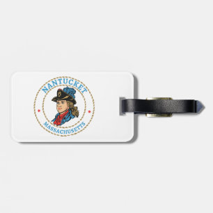 Nantucket Massachusetts Koloniaal Bagagelabel