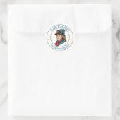 Nantucket Massachusetts Koloniaal Ronde Sticker (Tas)