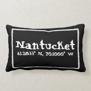 Nantucket Massachusetts Lengtegraad en Latitude Kussen