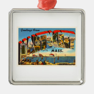 Nantucket Massachusetts MA Vintage Travel Souvenir Metalen Ornament