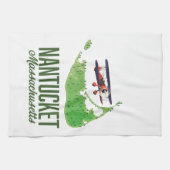 Nantucket Massachusetts Map Theedoek (Horizontaal)