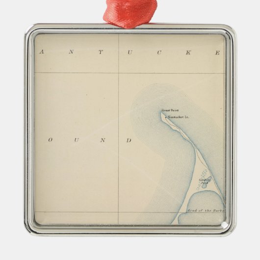 Nantucket, Massachusetts Metalen Ornament (Voorkant)