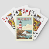  Nantucket Massachusetts Pokerkaarten (Achterkant)