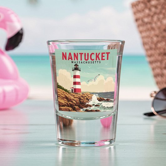 Nantucket Massachusetts Shot Glas