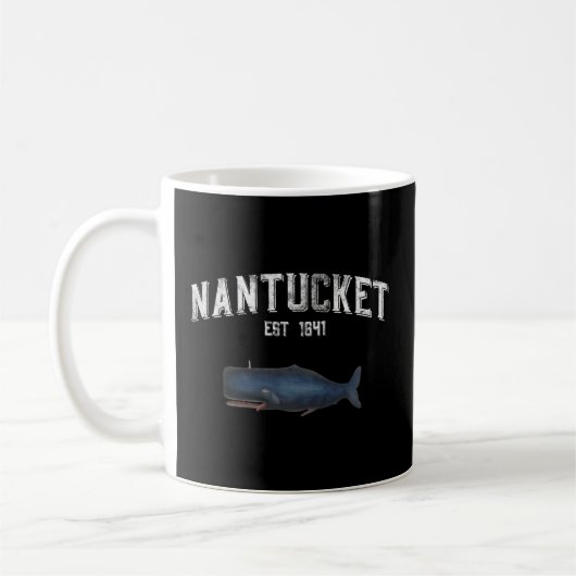 Nantucket Massachusetts stijl walvis Koffiemok (Links)