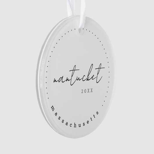 Nantucket, Massachusetts Travel Verenigde Staten Ornament (voorkant)