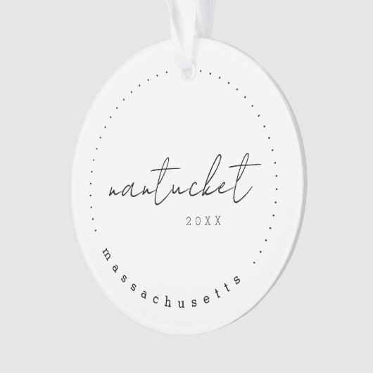 Nantucket, Massachusetts Travel Verenigde Staten Ornament (voorkant)