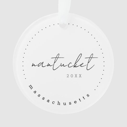 Nantucket, Massachusetts Travel Verenigde Staten Ornament (voorkant)