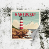 Nantucket Massachusetts Vierkante Sticker