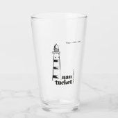 Nantucket Massachusetts vuurtoren bier Glas (Voorkant)