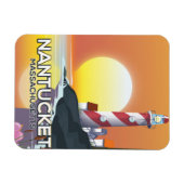 Nantucket Massachusetts vuurtoren reisposter Magneet (Horizontaal)