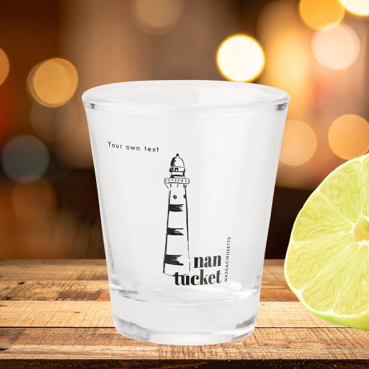 Nantucket Massachusetts vuurtoren Shot Glas