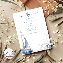 Nantucket Nautical Photo Wedding Save The Date