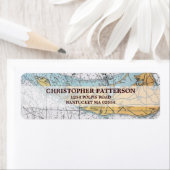 Nantucket Navigatie Grafiek Adresetiketten Etiket (Insitu)