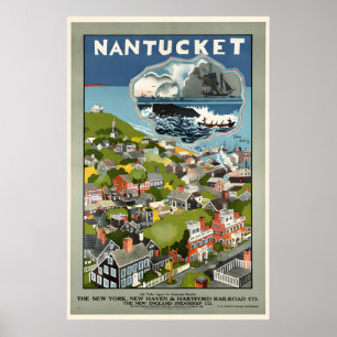 Nantucket - New England Vintage Reisposter Poster