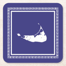 Nantucket Onderzetter met Griekse sleutel surround