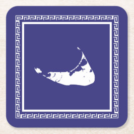 Nantucket Onderzetter met Griekse sleutel surround