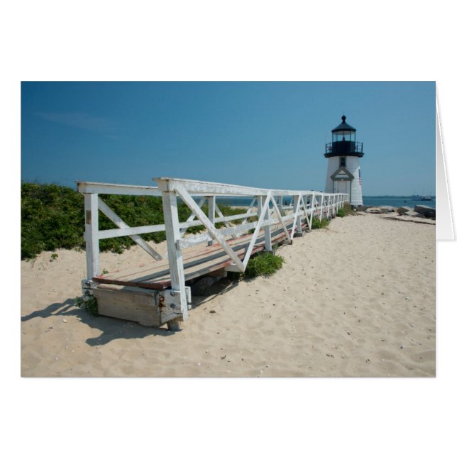 Nantucket. Oude Houten Vuurtoren (Voorkant Horizontaal)