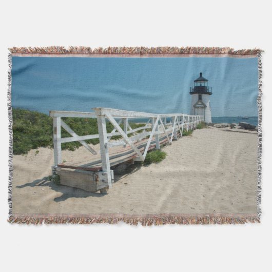 Nantucket. Oude Houten Vuurtoren Deken (Voorkant)