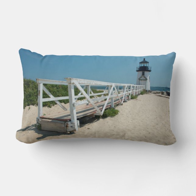 Nantucket. Oude Houten Vuurtoren Kussen (Voorkant)