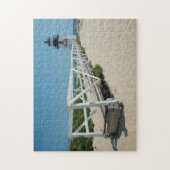 Nantucket. Oude Houten Vuurtoren Legpuzzel (Verticaal)
