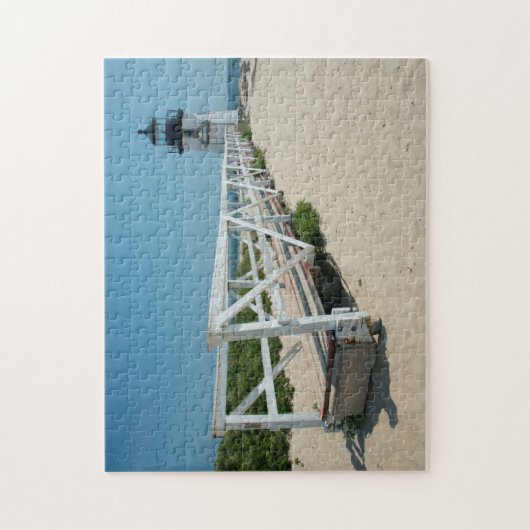Nantucket. Oude vuurtoren Legpuzzel (Verticaal)