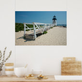 Nantucket. Oude vuurtoren Poster (Keuken)