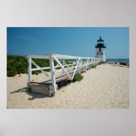 Nantucket. Oude vuurtoren Poster