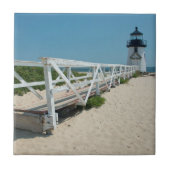 Nantucket. Oude vuurtoren Tegeltje (Voorkant)