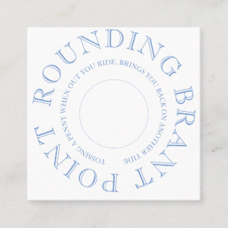 Nantucket Penny Toss Vierkante Visitekaartje