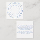 Nantucket Penny Toss Vierkante Visitekaartje (Voorkant / Achterkant)