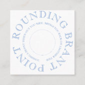 Nantucket Penny Toss Vierkante Visitekaartje (Voorkant)