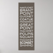 Nantucket plaatst een oud modern Poster (Voorkant)