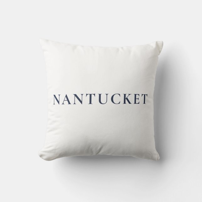 Nantucket Preppy Kuststijl Kussen (Voorkant)