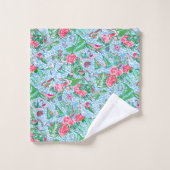 Nantucket Preppy Palm Beach Print Bad Handdoek (Wasdoekje)