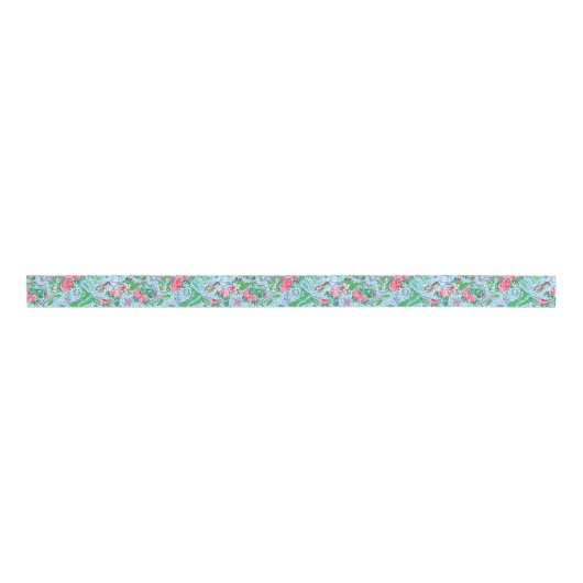 Nantucket Preppy Palm Beach Print Grosgrain Lint (Voorkant)