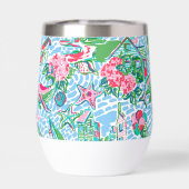 Nantucket Preppy Palm Beach Print Monogrammed (Achterkant)