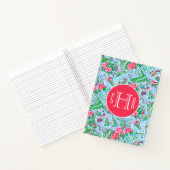 Nantucket Preppy Palm Beach Print Monogrammed Notitieboek (Binnen)