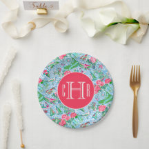 Nantucket Preppy Palm Beach Print Monogrammed