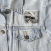 Nantucket Railroad Vierkante Button 5,1 Cm (In situ)