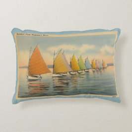 Nantucket  Rainbow Fleet Pillow 3 Decoratief Kussen