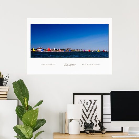 Nantucket Rainbow Fleet poster (Thuiskantoor)