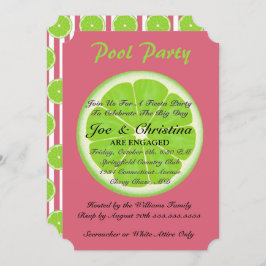 Nantucket Red & Limes Fiesta Cocktail Party Kaart